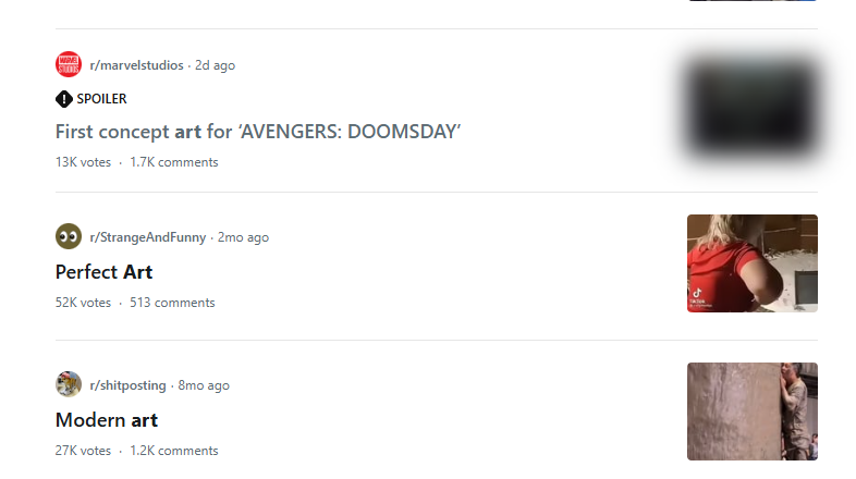 Trending Content dashboard showing trending topics and discussions